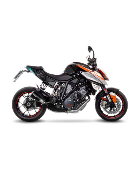 Escape LeoVince LV-10 Black Edition para KTM 1290 Super Duke R 2019 en acero inoxidable