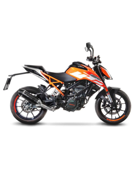Escape de fibra de carbono LeoVince LV One EVO para KTM Duke 390 21-23 Carbono