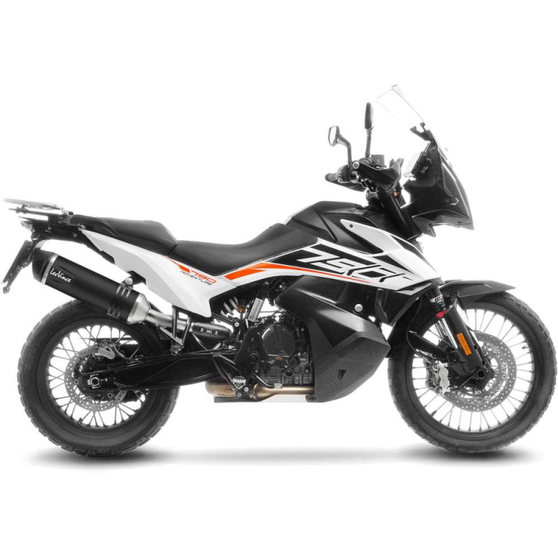 Escape LeoVince LV One EVO Black Edition para KTM 890 Adventure R 2023-2024 en acero inoxidable - Codigo 14414EBU