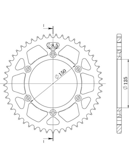 SGR Corona S AL P520-D45 para KTM Adventure R 890 23-24