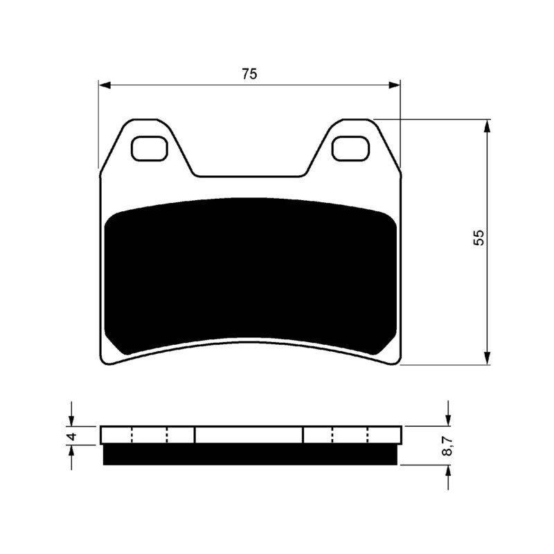 Goldfren sintered brake pad GP6 compound for KTM 690 Duke 14-15 - offer