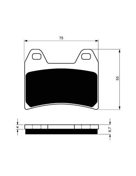 Goldfren sintered brake pad GP6 compound for KTM 690 Duke 14-15 - offer