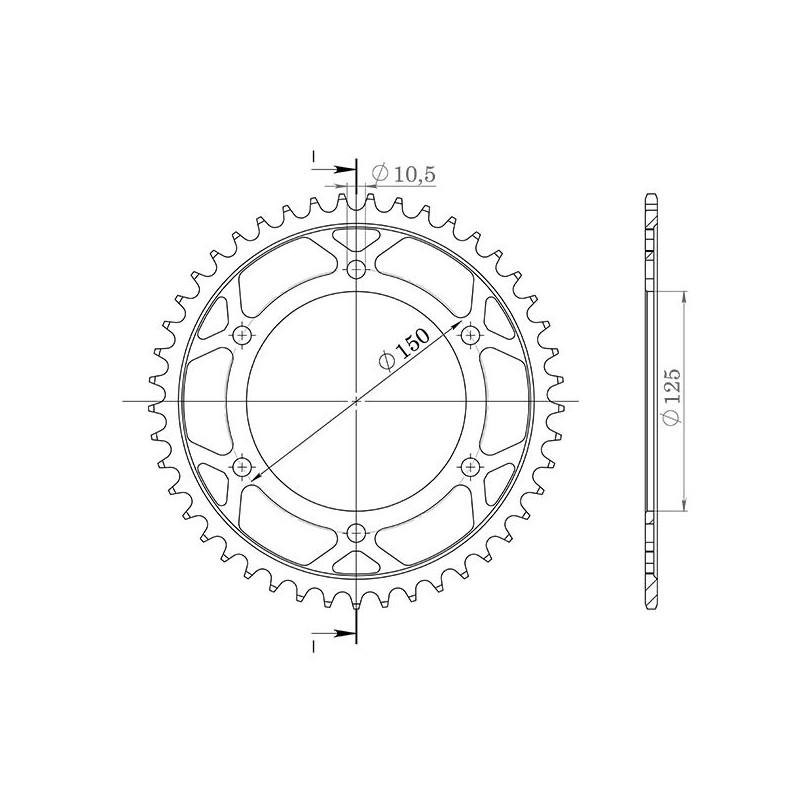 SGR Corona S AL P525-D42 para KTM Super Adventure S ABS 1290 17/20