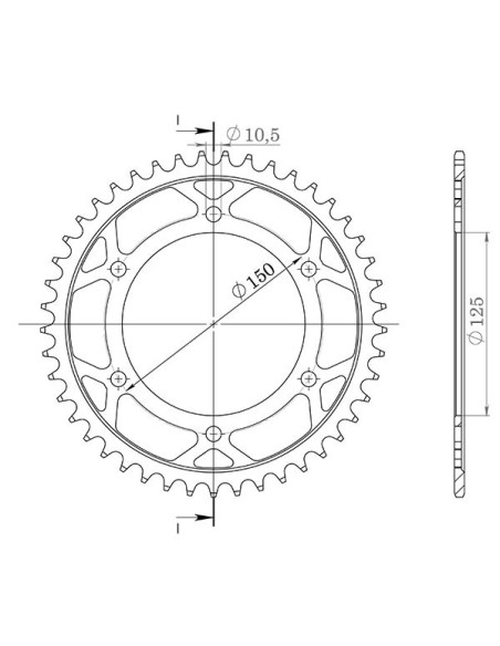 SGR Corona S AL P525-D42 para KTM Super Adventure S ABS 1290 17/20