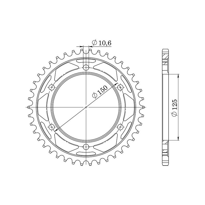 SGR Corona S AC P525-D42 para KTM Super Adventure R ABS 1290 21/23