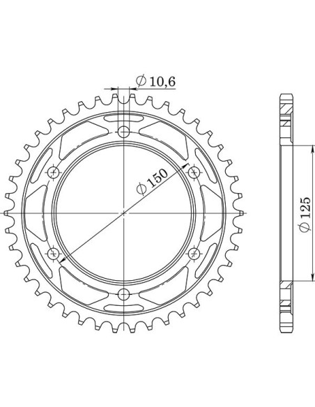 SGR Corona S AC P525-D42 para KTM Super Adventure R ABS 1290 21/23