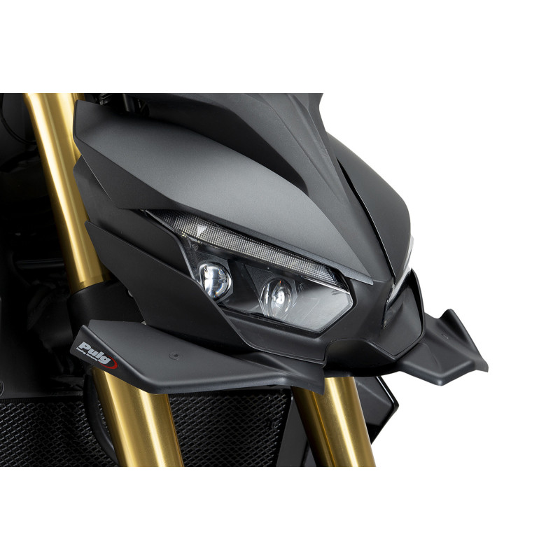 ALERON DELANTERO PUIG DOWNFORCE NAKED PARA HONDA CB1000 HORNET 25-26 NEGRO MATE | Puig