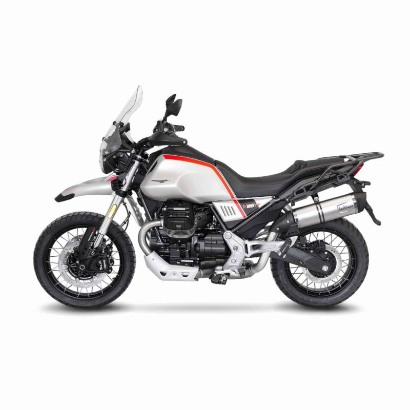 Escape LeoVince LV One EVO para Moto Guzzi V85 TT 21-23 en acero inoxidable - codigo 14348EU