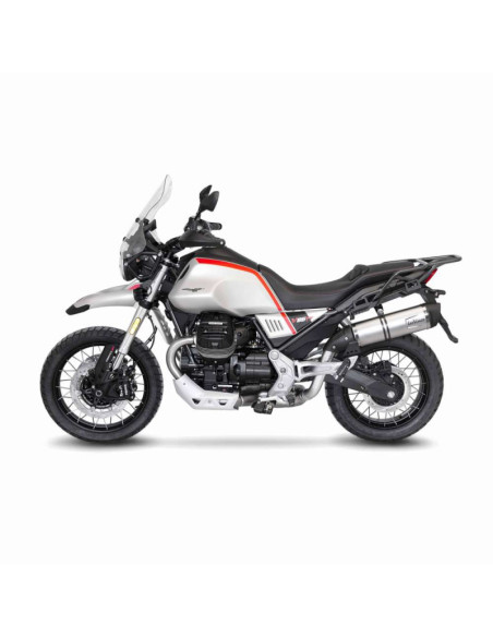 Escape LeoVince LV One EVO para Moto Guzzi V85 TT 21-23 en acero inoxidable - codigo 14348EU