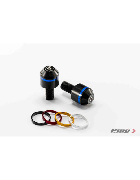 Embouts de guidon courts Puig avec anneaux pour MV Agusta Brutale 800 16-18 noirs