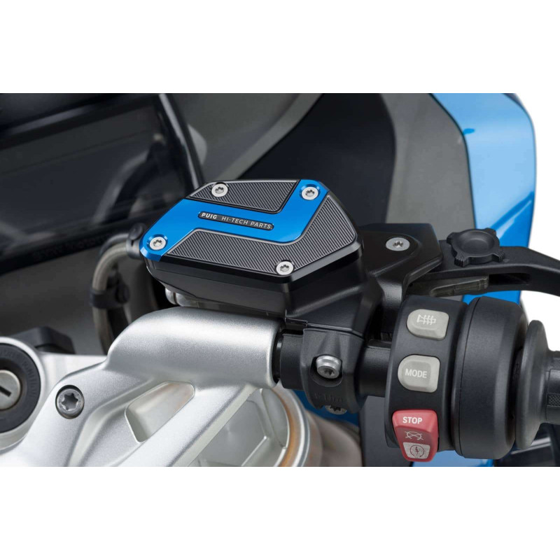 Tapon deposito liquido freno delantero Puig para BMW R1250 R 23-25 azul