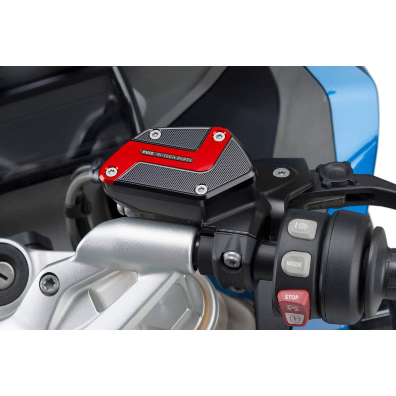Tapon deposito liquido freno delantero Puig para BMW R1250 R 23-25 rojo