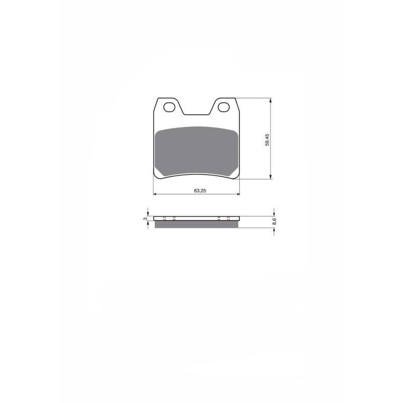 Pastilla de freno semisinterizada Delta KX compatible con Yamaha XJR1300 n/p 2002-oferta