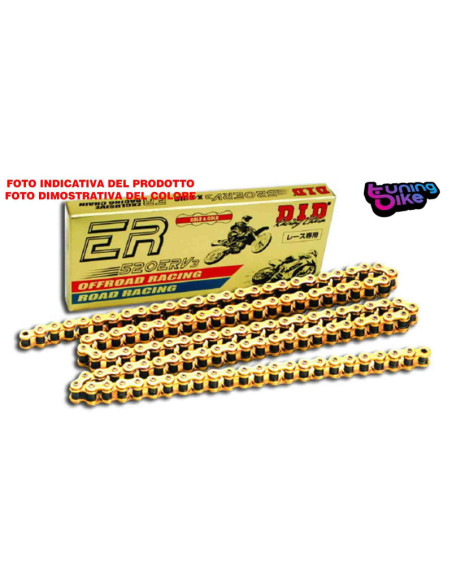 Cadena 520erv3 +2 eslabones para Yamaha XJR 1300 15-16 g/g 112 eslabones