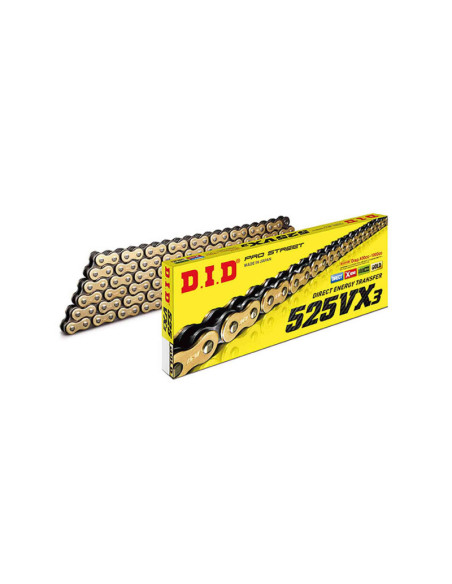 did chain s 525vx3 m124-r for triumph 800 tiger 800 xr 18-19 gold/black