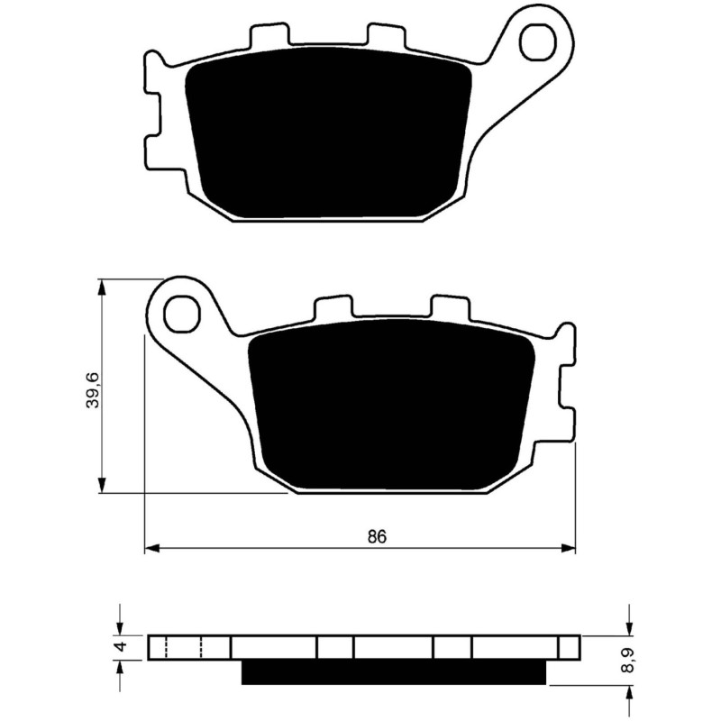 Goldfren S33 brake pad fits Yamaha 1000 YZF-R1 12-14 - offer