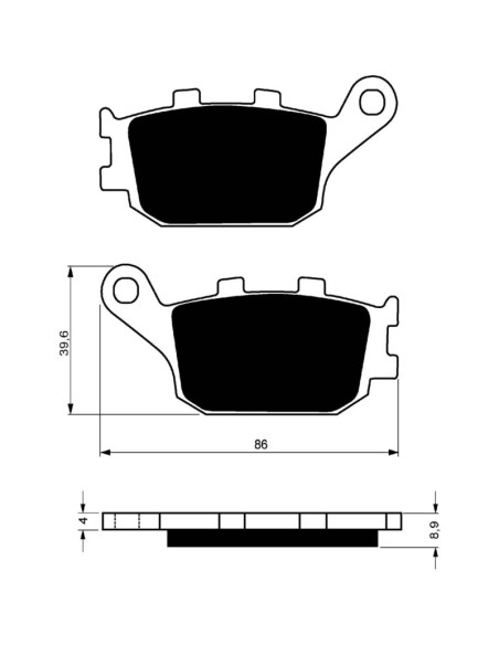 Goldfren S33 brake pad fits Yamaha 1000 YZF-R1 12-14 - offer