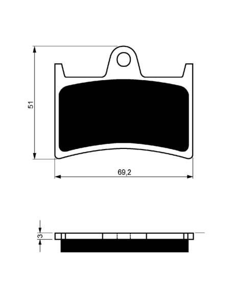 Goldfren Synthetik-Bremsbelag GP6 passend fur Yamaha 900 TDM P/R/S/T/V 05-13 - Angebot