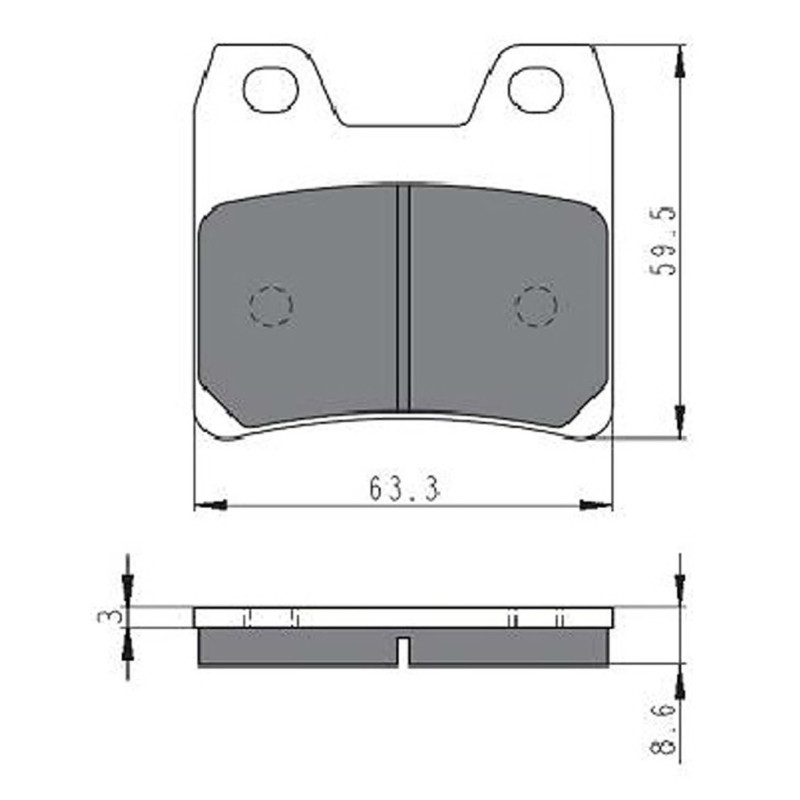 Goldfren synthetic brake pad S3 fits Yamaha 1300 XJR n/p 2002 - offer