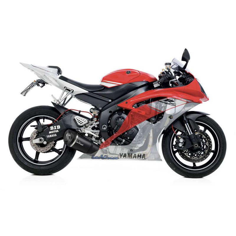 leovince scarico completo factory s carbon fiber per yamaha yzf-r6 2007 carbon
