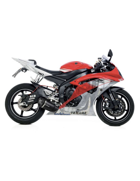 leovince scarico completo factory s carbon fiber per yamaha yzf-r6 2007 carbon