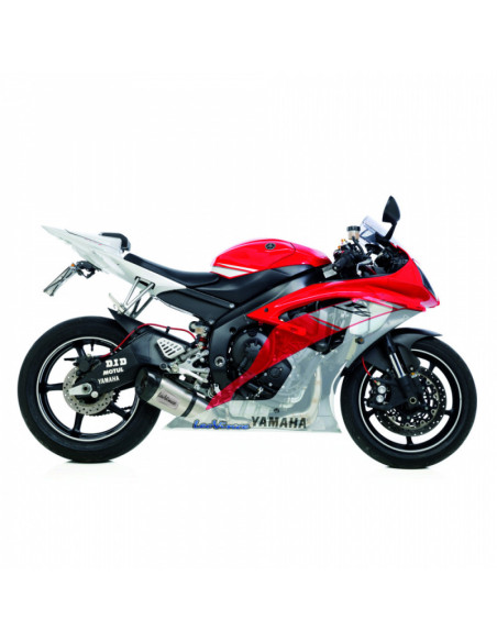 Escape completo Leovince Factory S para Yamaha YZF-R6 2007 en acero inoxidable
