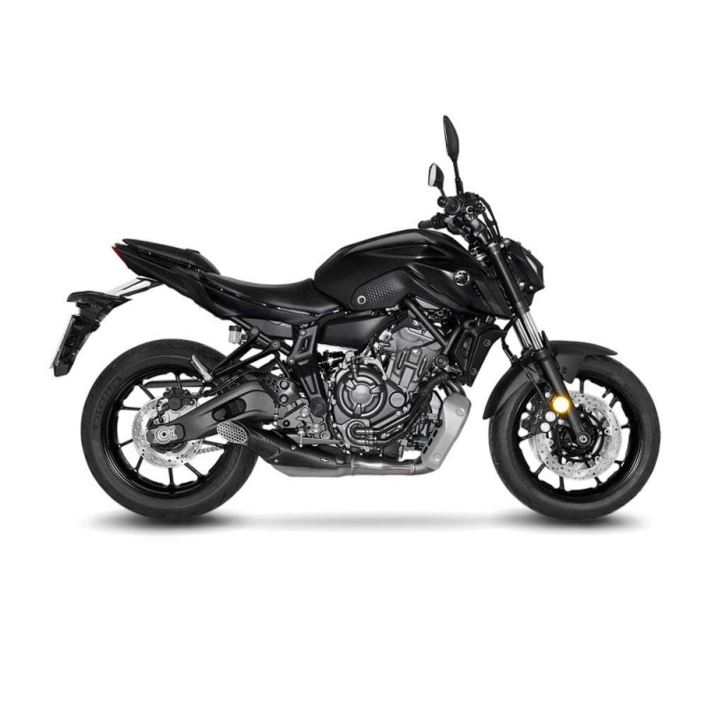 Punta de escape LeoVince para Yamaha MT-07 23-24 de acero inoxidable