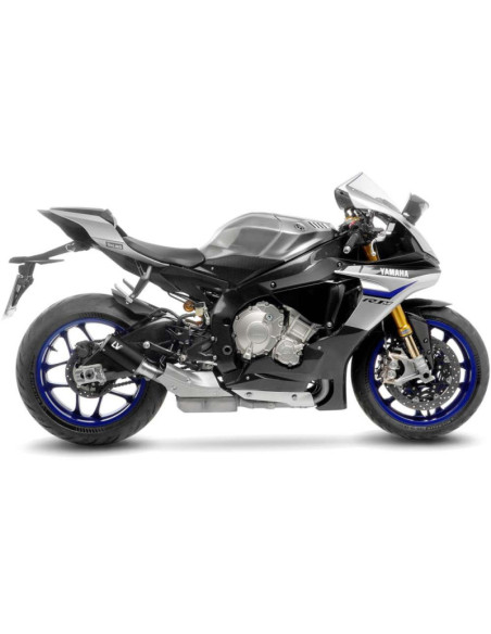 leovince terminale scarico lv corsa black edition per yamaha yzf-r1m 20-23 inox