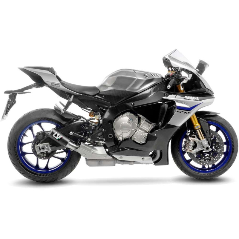 leovince terminale scarico lv corsa carbon fiber per yamaha yzf-r1m 20-23 carbon