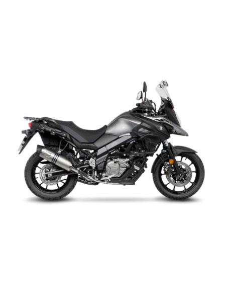 echappement LeoVince LV One EVO pour Suzuki V-Strom 650 XT 21-23 en acier inoxydable