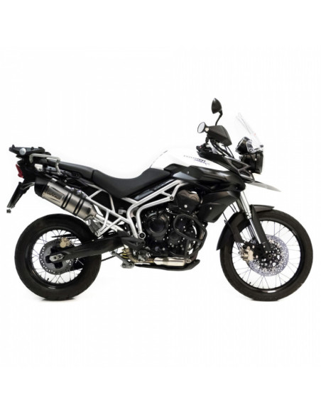Escape LeoVince LV One EVO para Triumph Tiger 800 XCA 15-16 en acero inoxidable - Codigo 8491EU