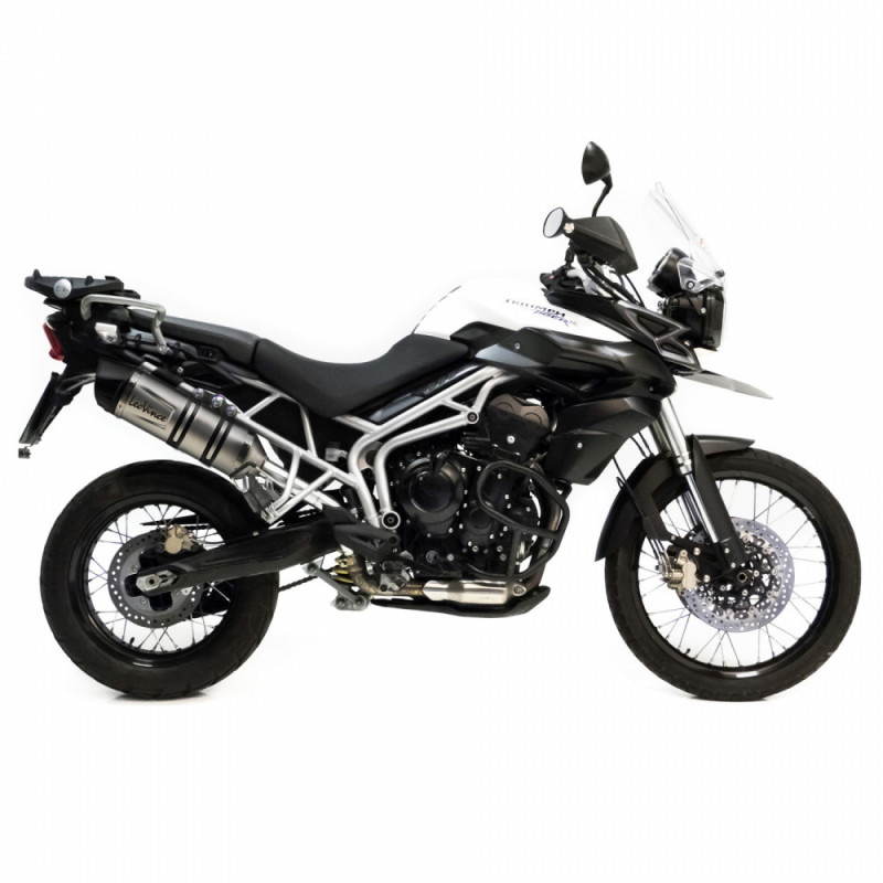 Escape LeoVince LV One EVO para Triumph Tiger 800 XR 15-16 en acero inoxidable - Codigo 8491EU