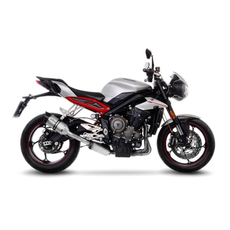 Escape LeoVince LV Pro para Triumph Street Triple 765 RS 2020-22 de acero inoxidable