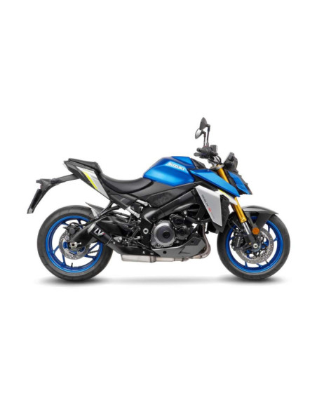 echappement en fibre de carbone LeoVince LV-10 pour Suzuki GSX-S 1000 22-24