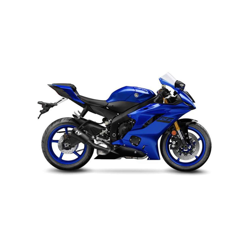 Silenciador de escape Leovince LV-10 negro completo para Yamaha YZF-R6 2007 inox - cod. 15215FB