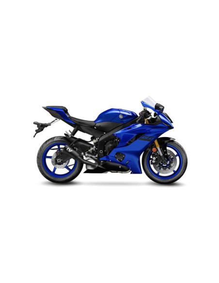 Silenciador de escape Leovince LV-10 negro completo para Yamaha YZF-R6 2007 inox - cod. 15215FB