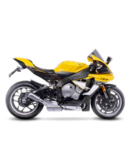 Escape LeoVince LV-10 para Yamaha YZF-R1M 20-23 en acero inoxidable