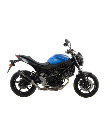 Escape LeoVince negro para Suzuki SV 650 x 22-23 acero inoxidable - codigo 14031u