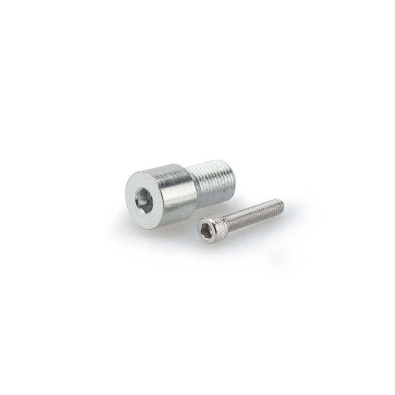 Adaptateur de retroviseur Puig pour Yamaha FZ6 07-08 argent