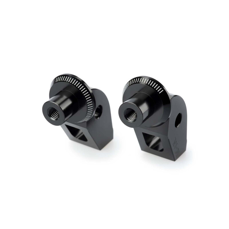 Adaptadores de reposapies fijos Puig para Triumph Tiger Explorer XR 16-17 negro