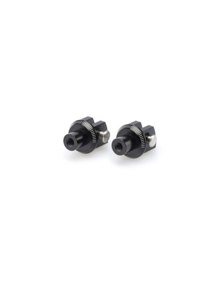 Adaptadores para estriberas fijas de piloto Puig para Yamaha FZ8 13-16 en color negro