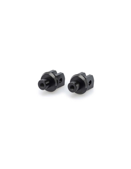 Adaptadores para estriberas fijas Puig para Yamaha YZF-R125 21-22 en negro