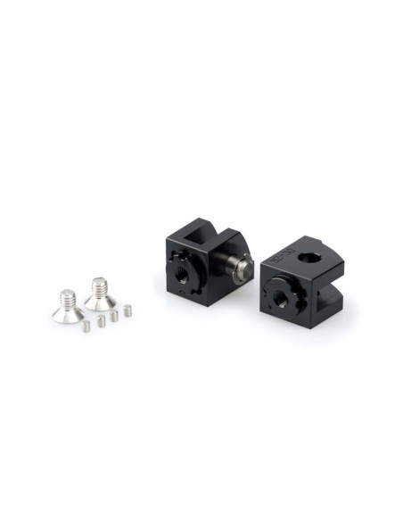 Puig adjustable rider footrest adapters for Yamaha MT-09 Tracer 2017 black