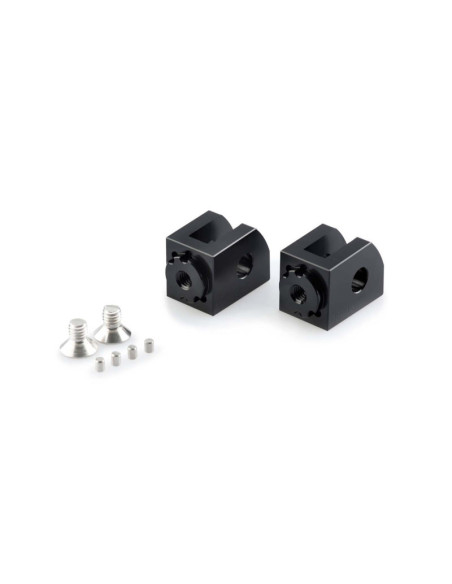 Adaptateurs de repose-pieds reglables Puig pour Yamaha MT-125 17-19 Noir