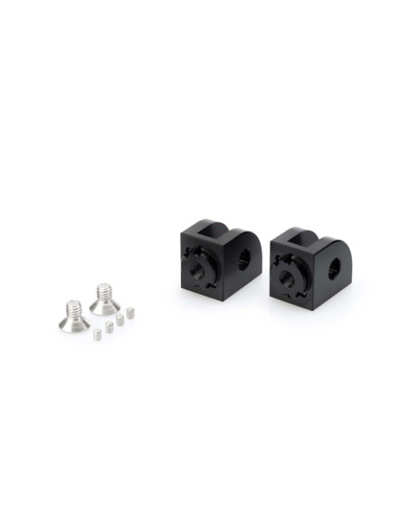 Adaptadores estriberas piloto regulables Puig Triumph Street Triple RS 20-22 negro