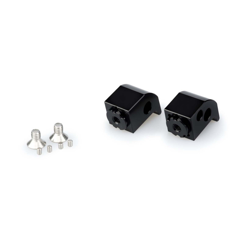 Adaptadores reposapies de pasajero regulables Puig para Yamaha T-Max 530 derecha 17-19 negro