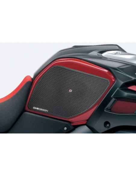 Autocollant lateral de reservoir Puig specifique pour Suzuki DL1000 V-Strom 17-19 noir