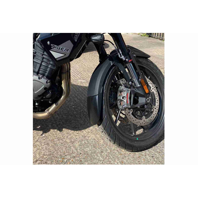 Extension de garde-boue avant Puig pour Triumph Tiger 1200 GT 2024, noir mat