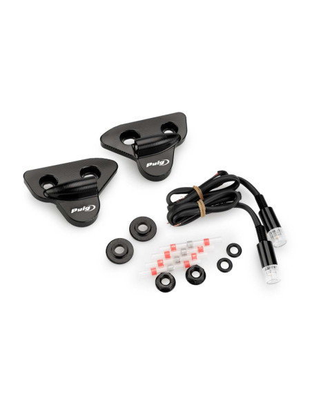 Puig Spiegellochkappe mit Blinkerhalterung fur Yamaha YZF-R1 17-19, schwarz