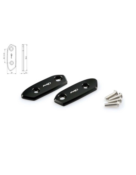 Puig Spiegellochkappe fur Suzuki GSX-R1000 R 17-19 schwarz